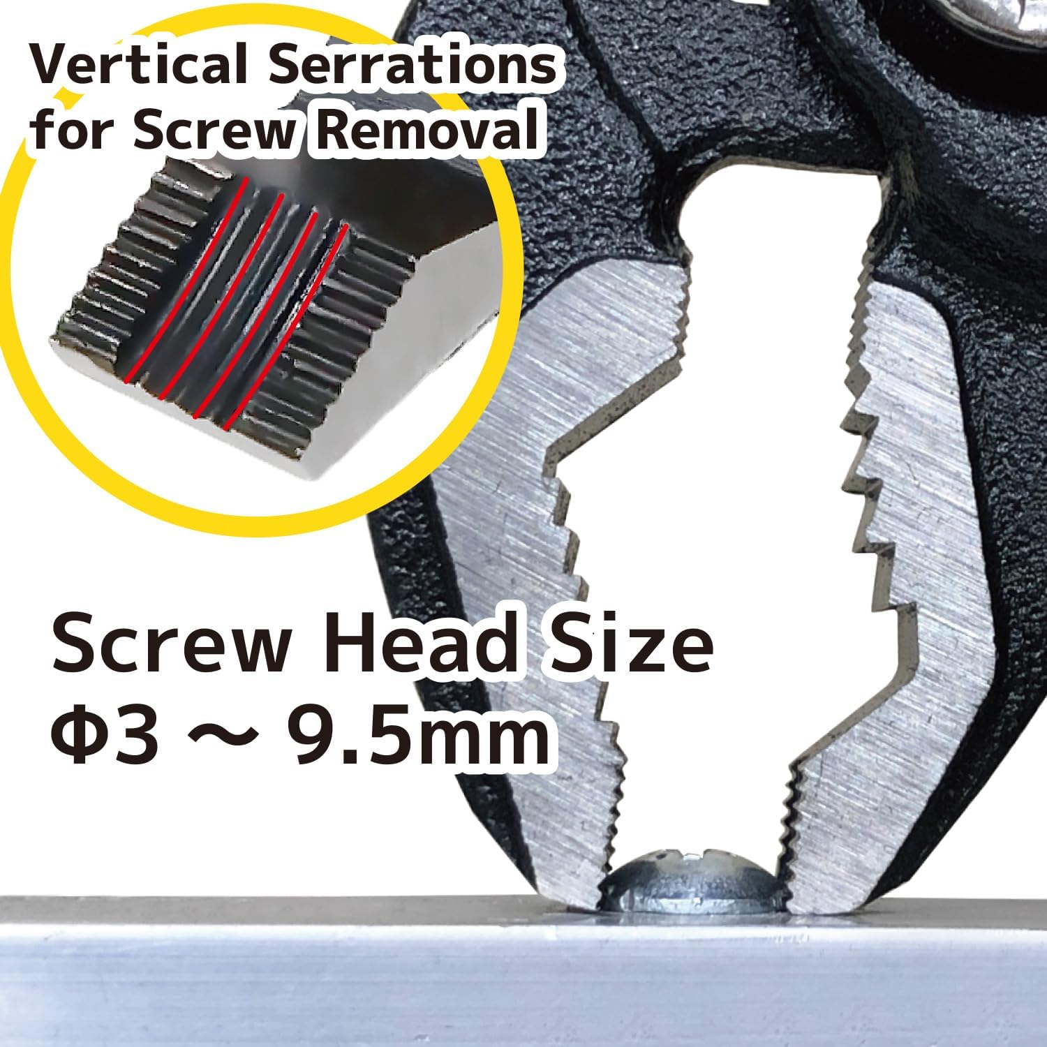 ENGINEER PZ-82 Slip Joint 10" Water Pump Pliers High Leverage Design with Screw Extractor Jaws
