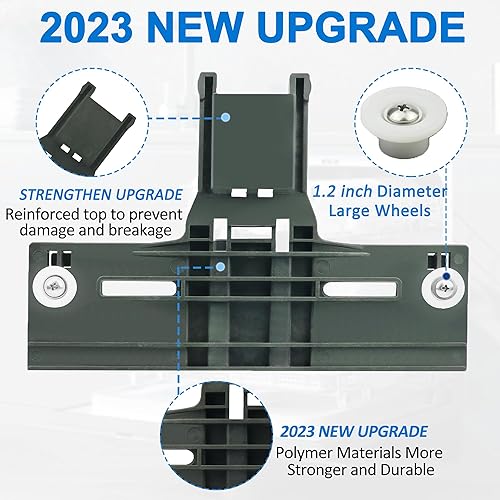 Miniatura 7 de Piezas de repuesto mejoradas para lavavajillas W10350375 para lavavajillas Kenmore 665 Whirlpool, posicionador de lavavajillas W10195840 y ajustador
