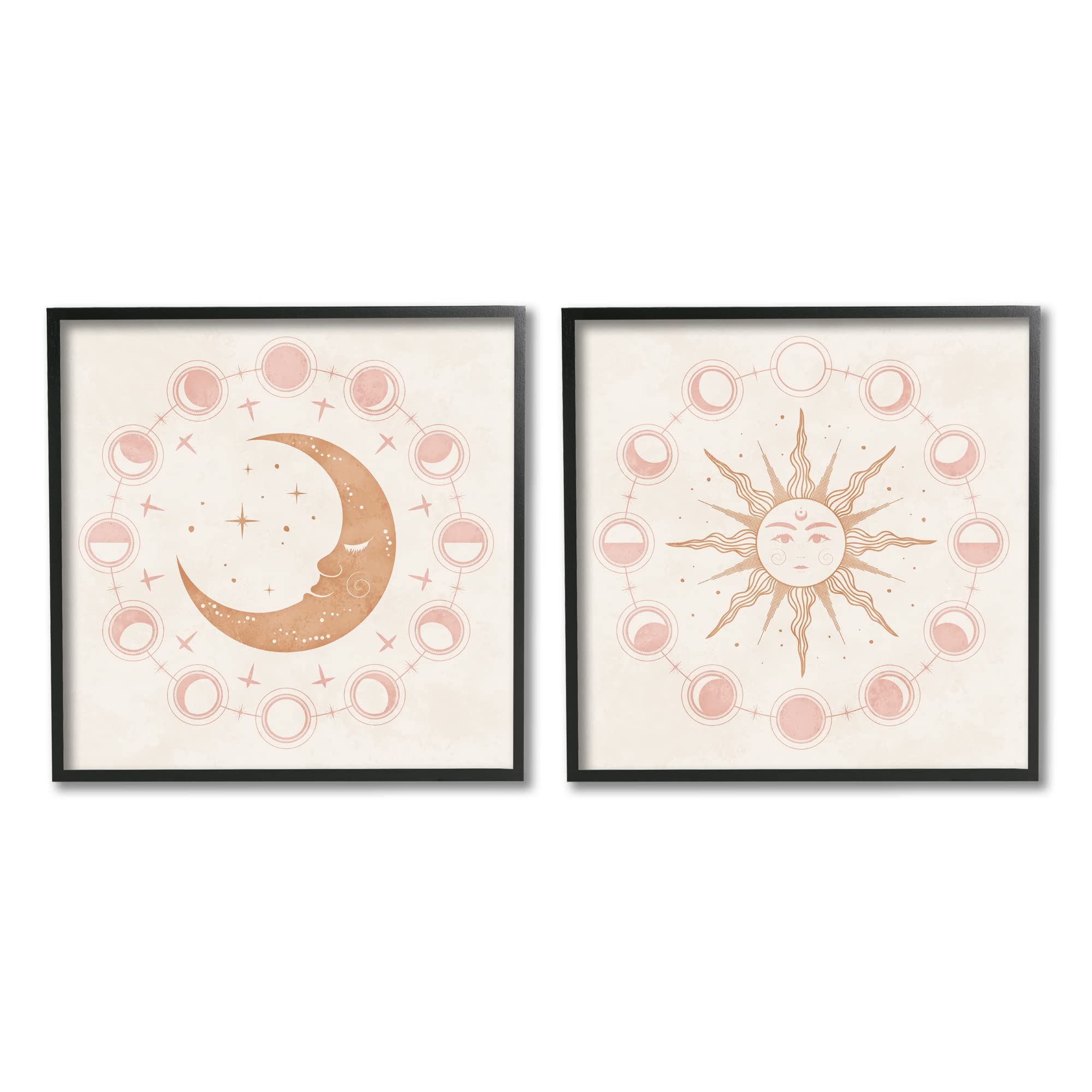 Amazon.com: Celestial Sun Moon Phases Astrology Illustration