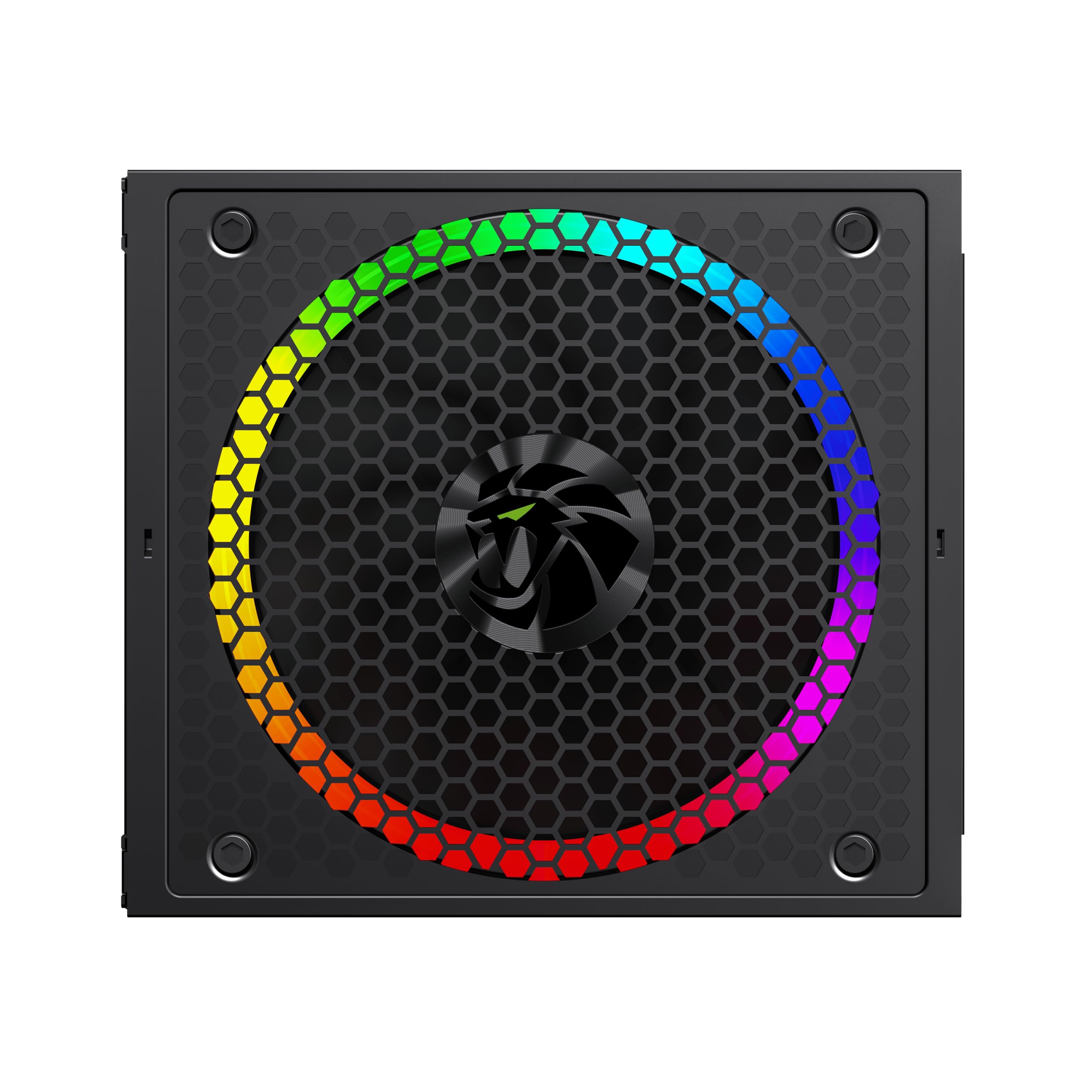 GAMEMAX RGB 750G Zasilacz PC 750W w pełni modułowy, 80 Plus Gold, LLC + DC-DC, ARGB Sync, japońskie kondensatory, wentylator ARGB FDB 140 mm, 9 zabezpieczeń, 10 lat gwarancji, czarny