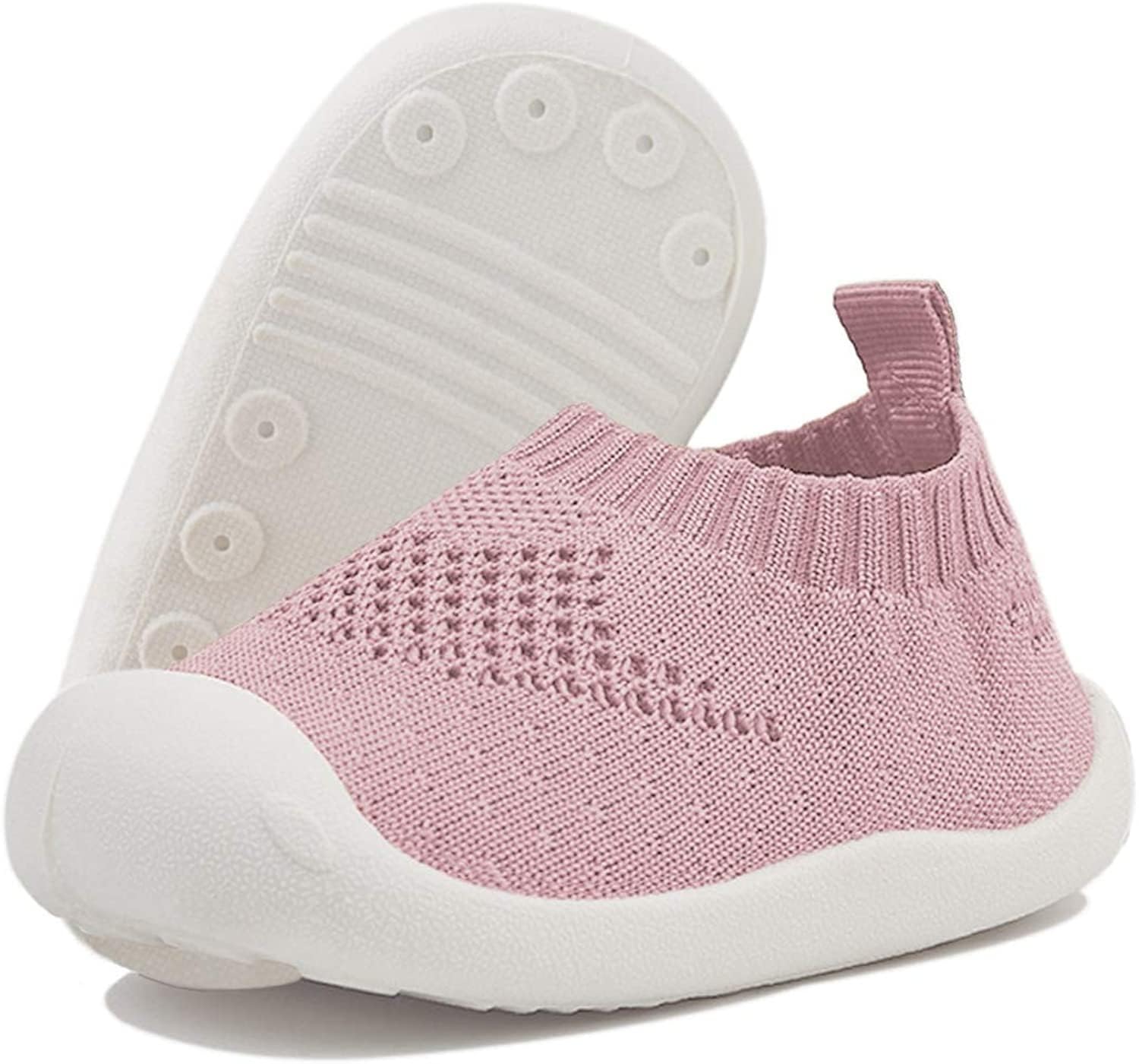 baby Shoes | kids shoes | Girl Boy Breathable Mesh Soft Bottom Comfortable Toddler Infant Sneakers Slip On Non-Slip First Walkers (Pink, UK Footwear Size System, Toddler, Age Range, Medium, 2 Years, 2.5 Years) (B0DG6DLKFW) Amazon Price History, Amazon Price Tracker