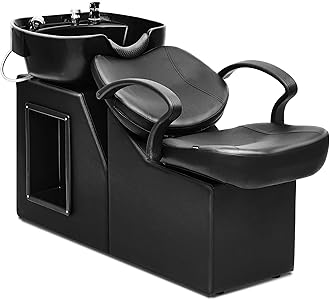 Betisef ABS Plastic Shampoo Bowl Chair,Barber Backwash Chair, Hair washing station for Spa Beauty Salon