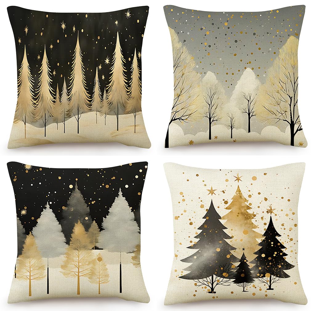 Coussin canapé les arbres 50x50 housse lavable pour un salon chaleureux