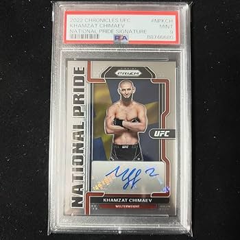 UFC サインカード　マスヴィダル Amazon.co.jp: UFC クロニクルズ カムザットチマエフ psa9