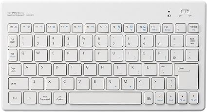 Amazon Co Jp エレコム ワイヤレスキーボード Bluetooth ウルトラスリム パンタグラフ Windows Ios Android 対応 ホワイト Tk Fbp052wh パソコン 周辺機器