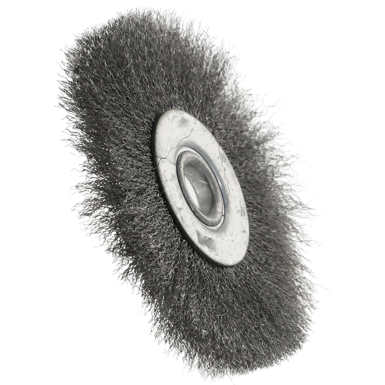 Wiertła z drucianymi szczotkami, 1 szczotka wiertarska z kołem zaciskanym 75-100 mm 0,32-0,52 cala drut ze stali nierdzewnej(Stainless steel 75mm)