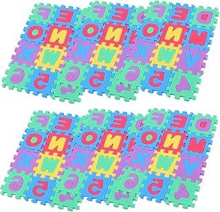 TOYANDONA 3 Conjuntos De 108 Peças De Quebra-Cabeça De Espuma Tapete De Bebê Tapete De Brincar De Espuma Para Bebê Intertravado Ladrilhos De Eva Tapete De Chão De Bebê Tapete De Chão