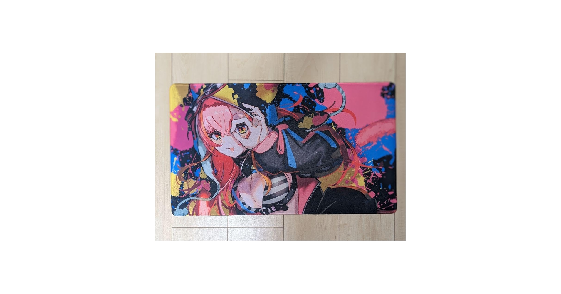 ぶいすぽっ！ プレイマット ラバーマット しゃっきー しゃきしゃきレタス ぶいすぽっ プレイマット ラバーマット しゃっきー しゃきしゃき