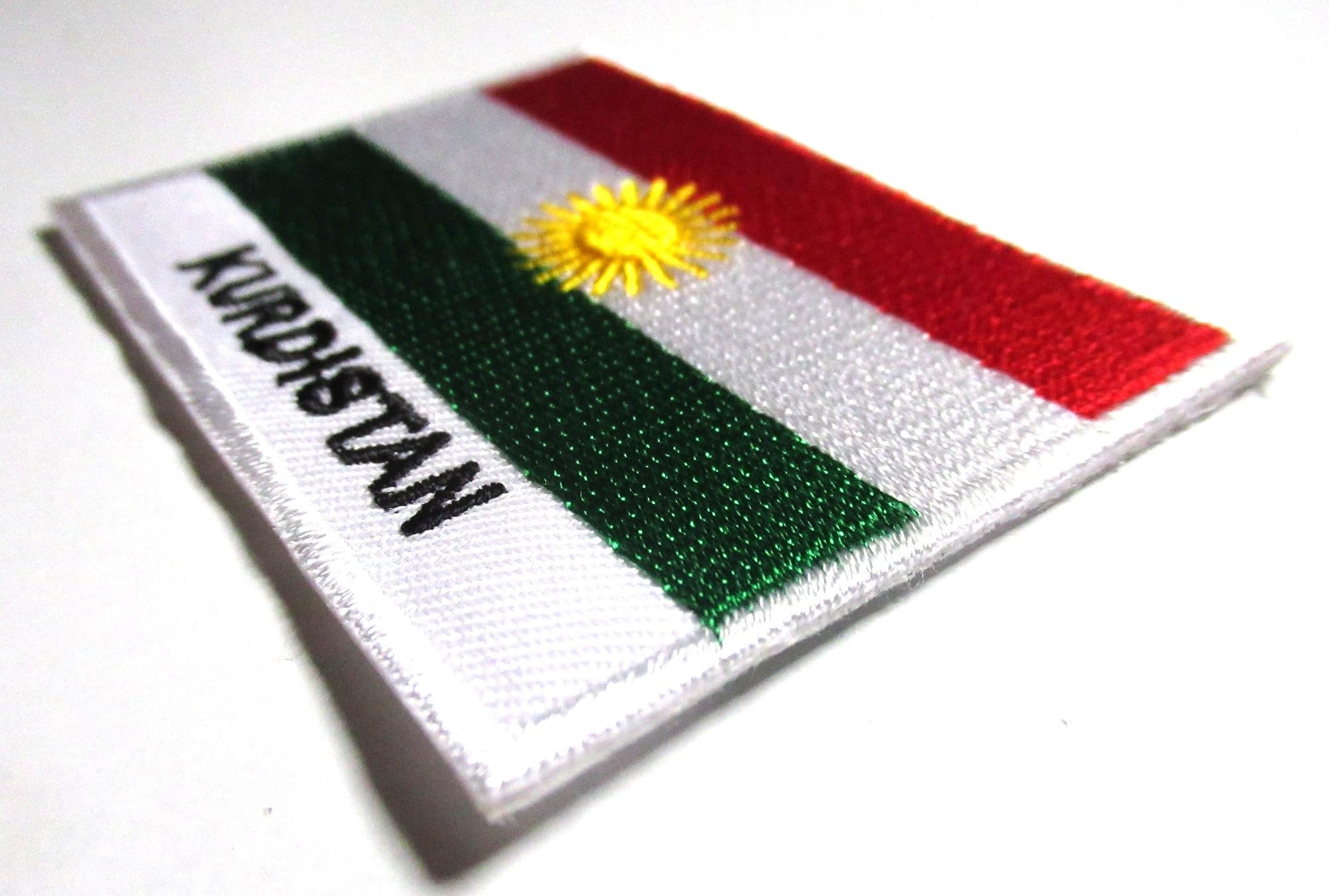 Toppe Toppa PATCH KURDISTAN 7x4,5cm Bandiera Banderina Ricamata - Foto 5