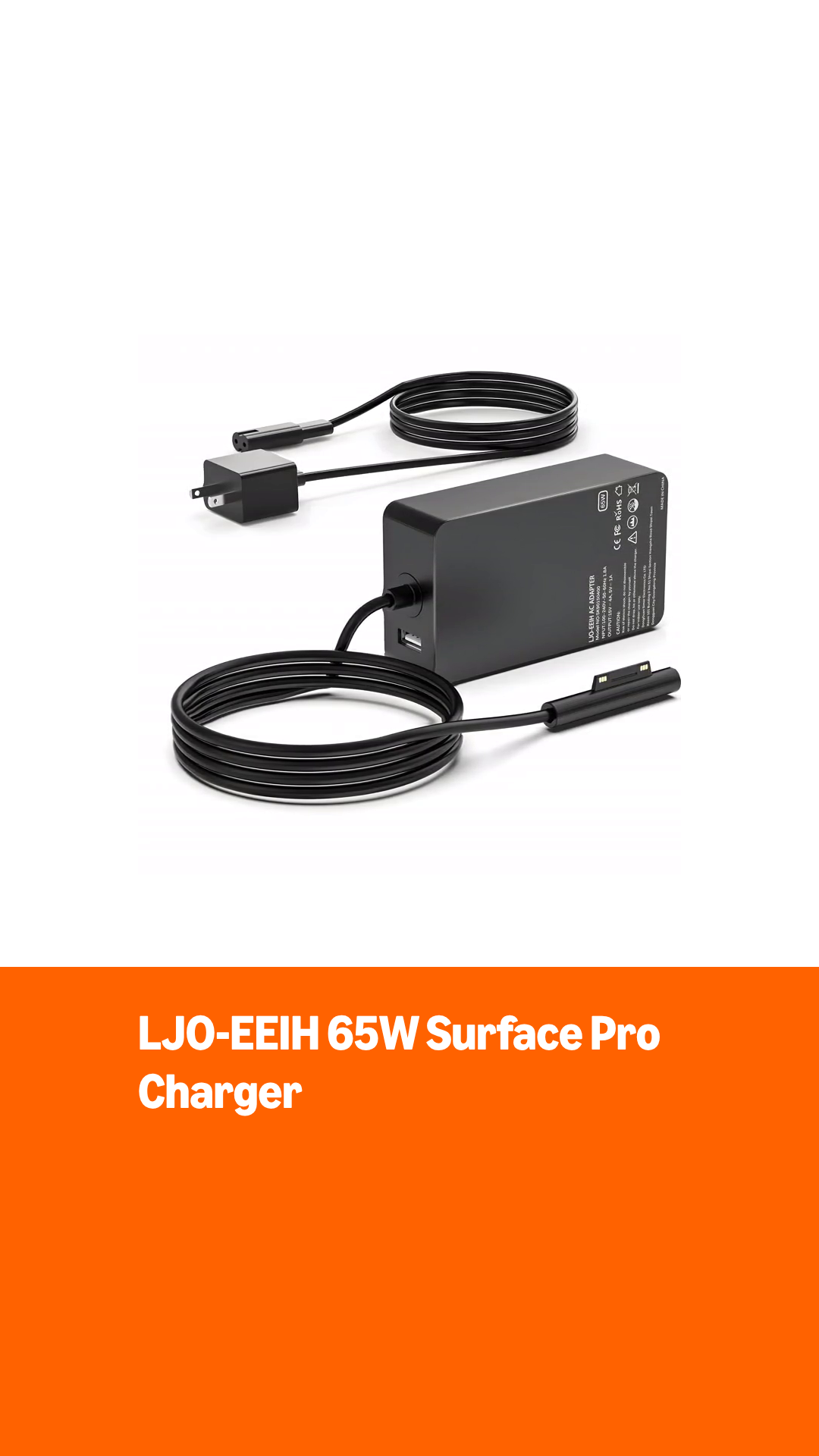 Amazon.com: Surface Pro Charger 65W, Surface Charger Compatible