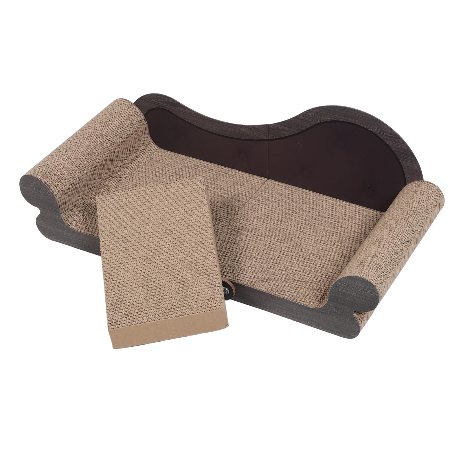 Griffoir Chat Canapé Moderne en Papier Ondulé pour Chats D'intérieur