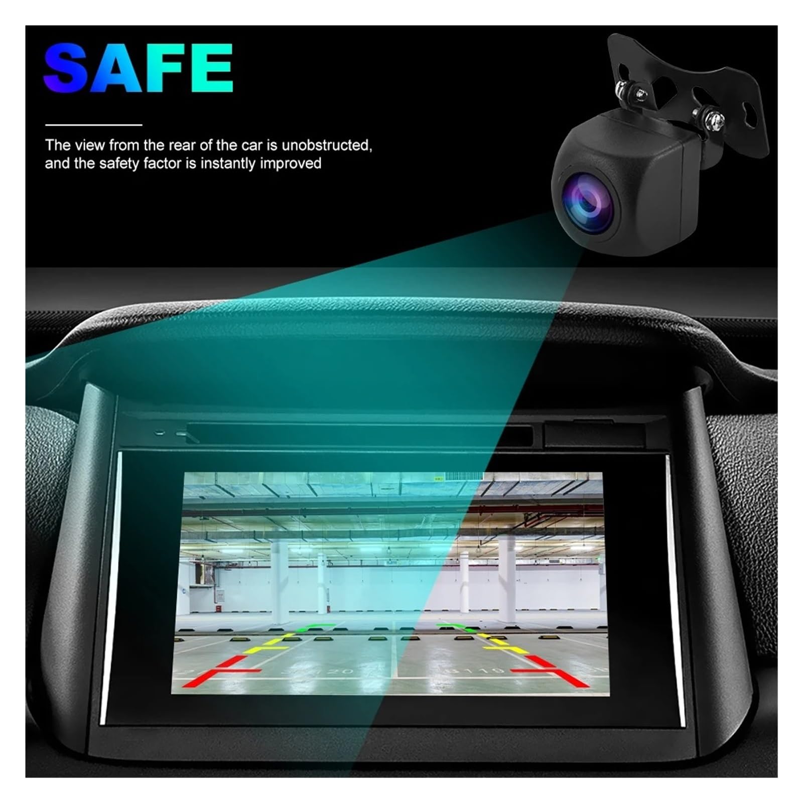 Cámara Aparcamiento Cámara Vista Trasera Coche AHD Visión Nocturna Marcha Atrás Estacionamiento Universal Impermeable HD Imagen En Color Cámara Vehículo Camara Marcha Atras(10piece)