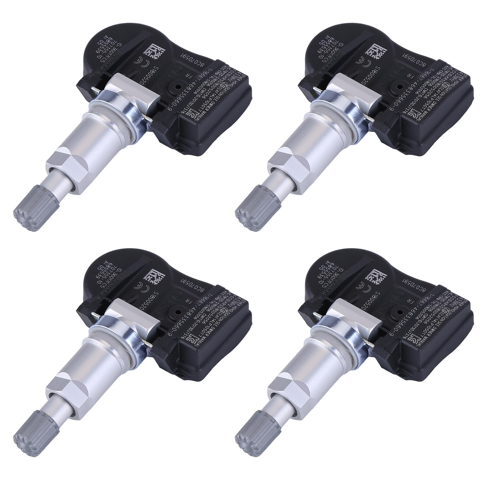 LICHENGTAI 4 x RDKS TPMS czujnik ciśnienia w oponach 1, 3, 4, F20, F21, F22, F23, F45, F30, F31, F32, F33, F36, X1, X2, X5, X6, RDK, system kontroli ciśnienia w oponach 36106888 1890