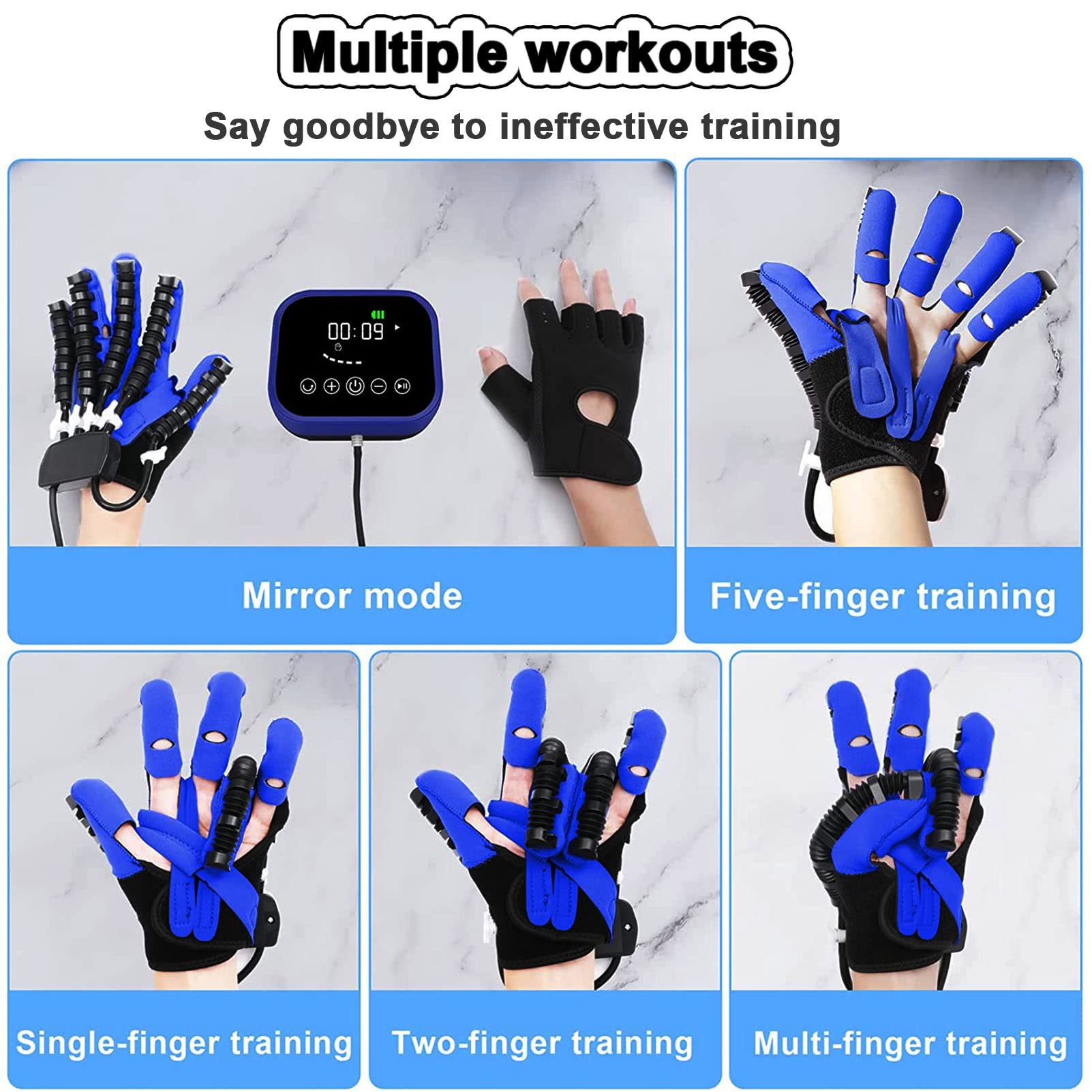 Rehabilitación Glove del Robot, función y función de la Mano Rehabilitación Equipo de recuperación de Manos de autodenomisión para Artritis Hemiplejia Hemiplejia Minimización de espasticidad