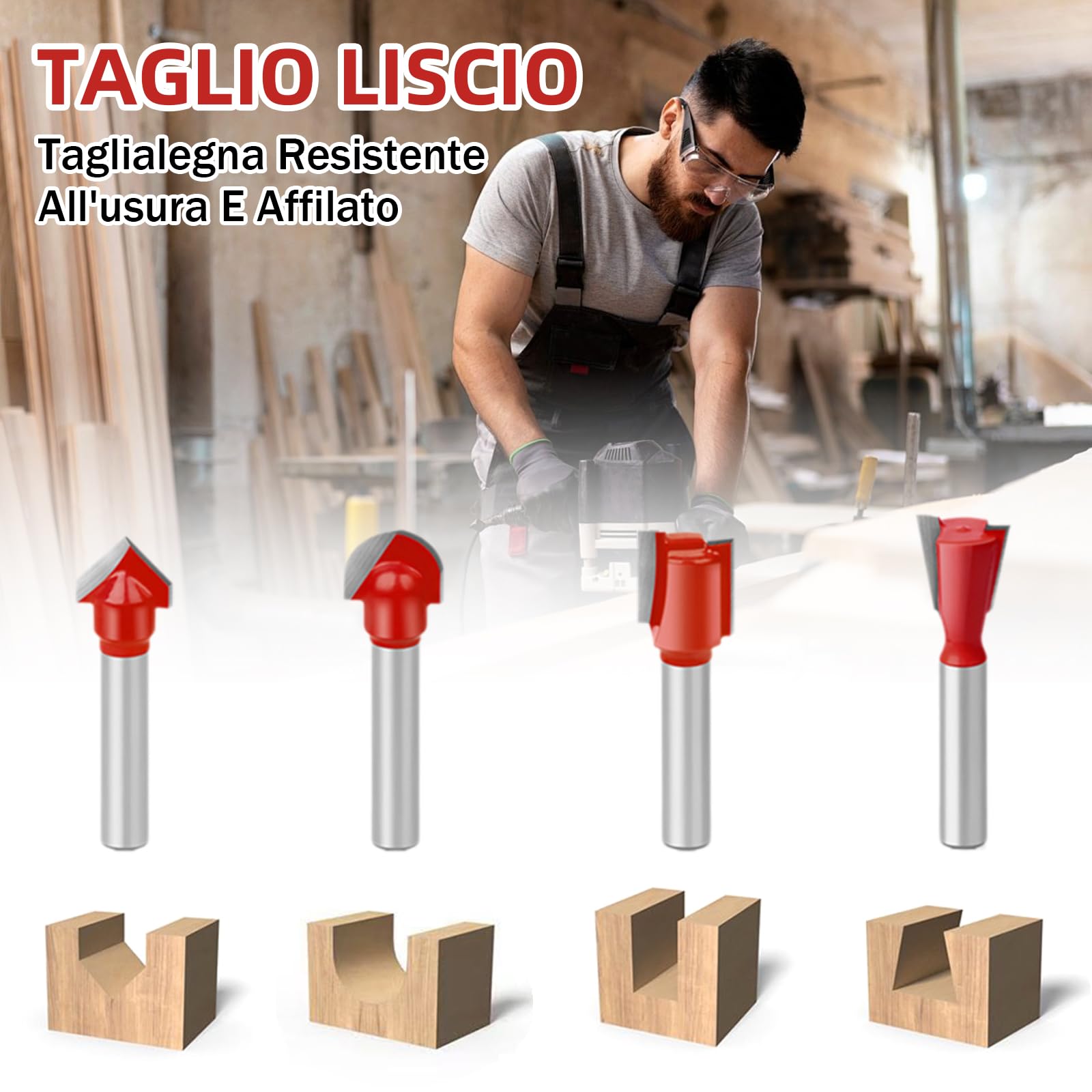 Taglierina per fresatura per legno