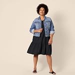Amazon Essentials Womens Short-Sleeve Crewneck Tiered Dress