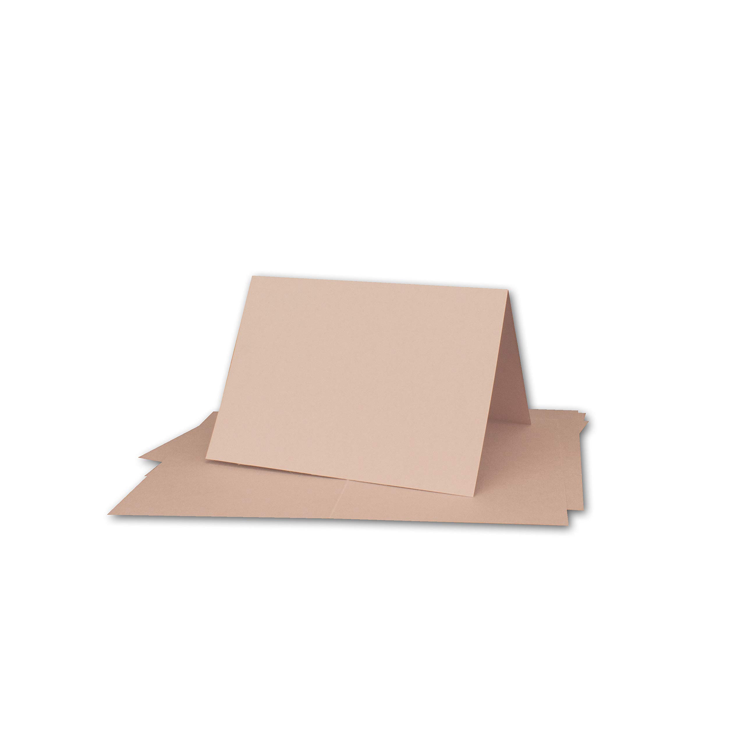 Artoz Floetta Lot de cartes pliables format A6 avec enveloppes DIN C6 200 g/m² Papier pastel 50 Sets Rose clair (281)
