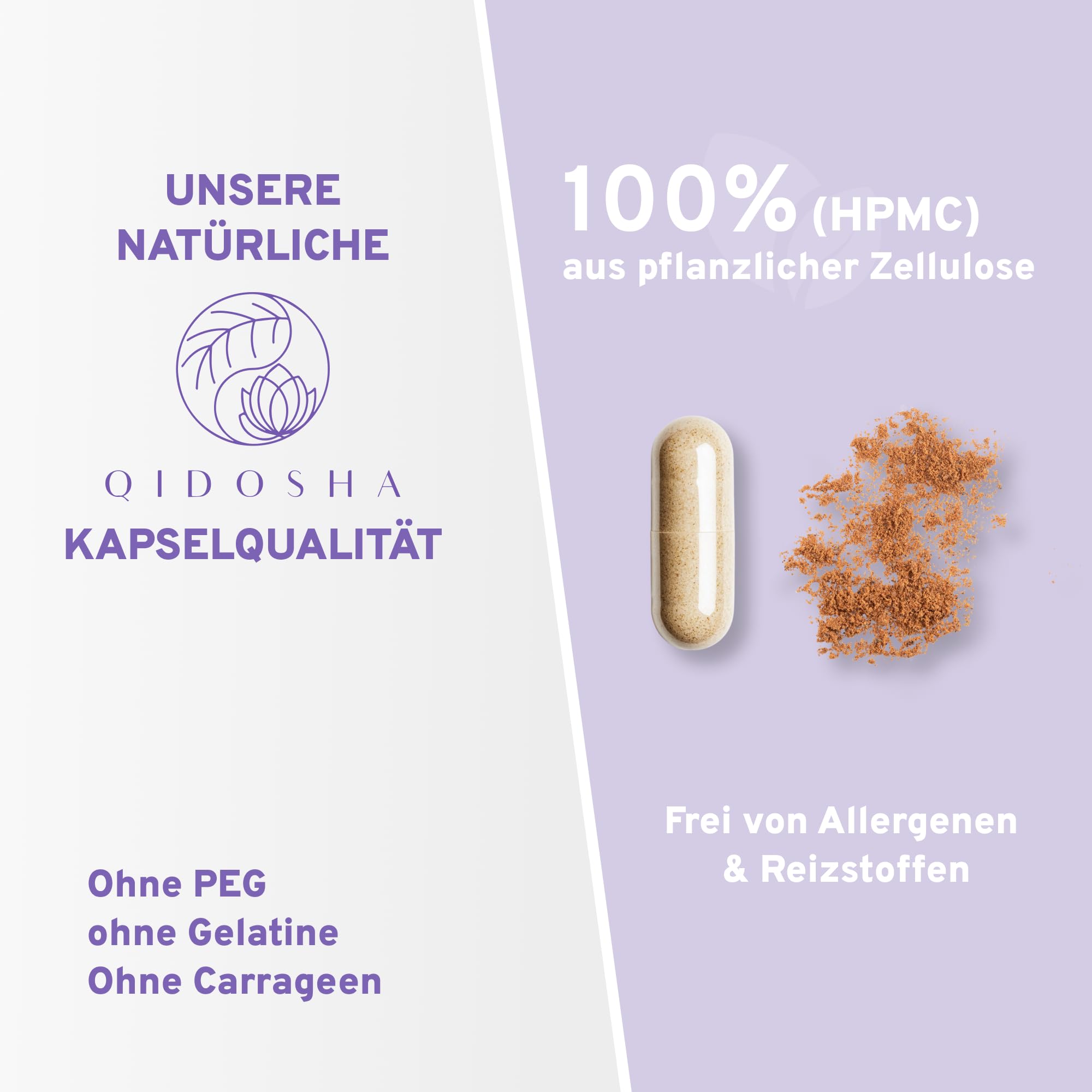 QIDOSHA® Baikal Helmkraut Extrakt mit einzigartigem 85% Baicalin-Gehalt - ganze 340 mg Baicalin pro Kapsel, vegan, 180 Kapseln im Apothekerglas, deutsche Fertigung, jede Charge Labor geprüft