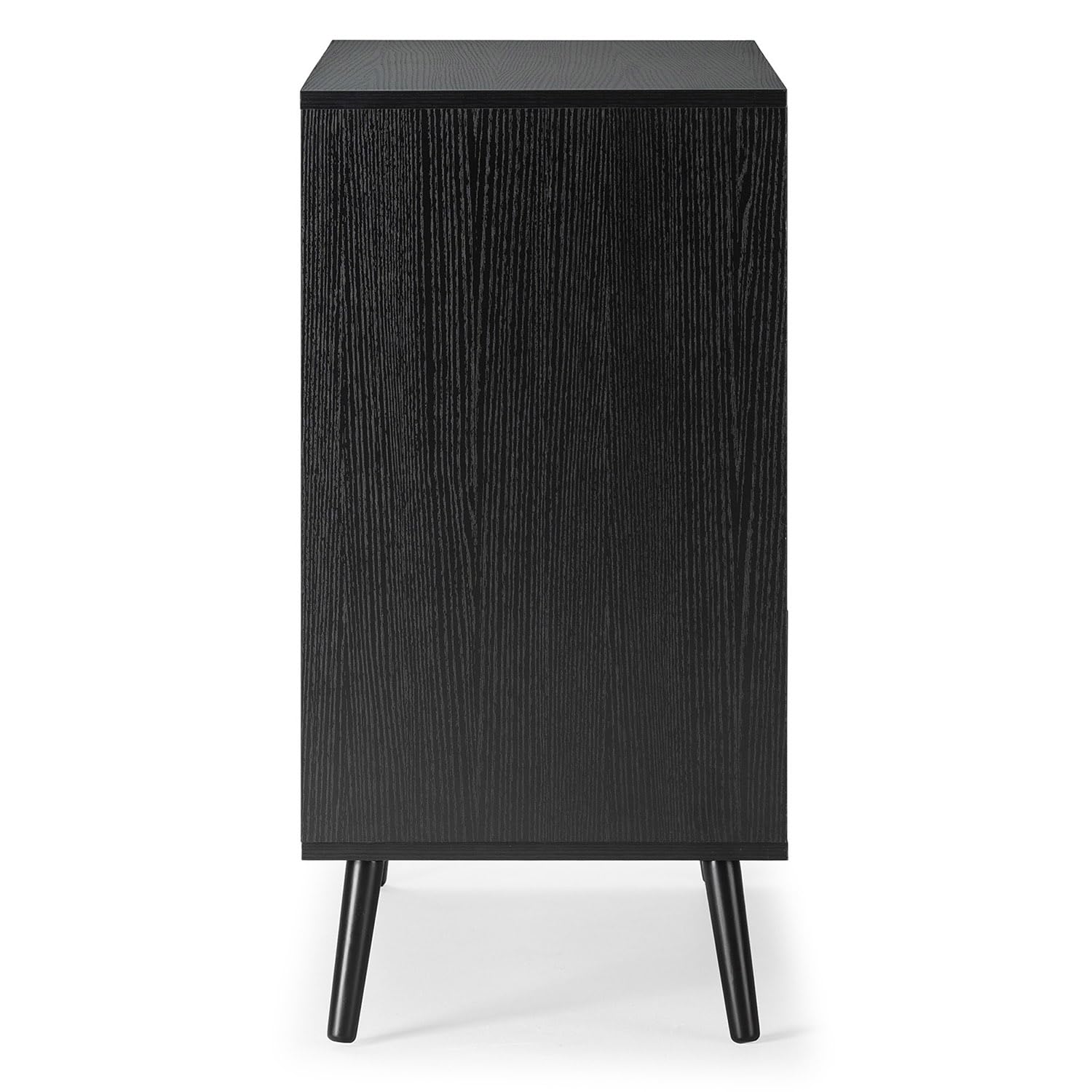 HOMN LIVING Cassettiera Lluvia 3 cassetti colore Nero, guide in metallo, 80 cm (larghezza) 40 cm (profondità) 80 cm (altezza)