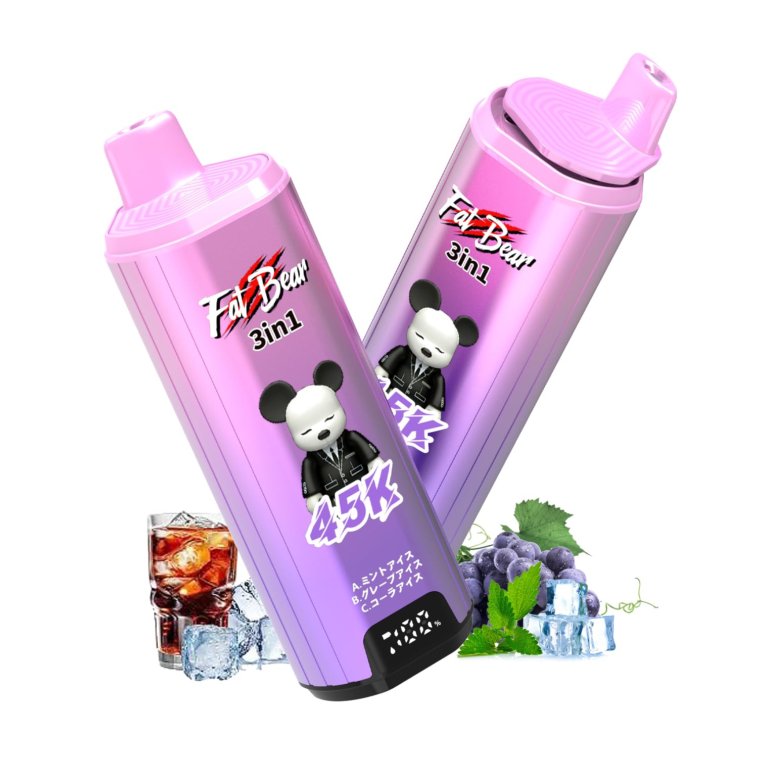 水タバコ@ Amazon | 【1台で3風味吸える 45000回吸引可能】ZTOP 電子タバコ