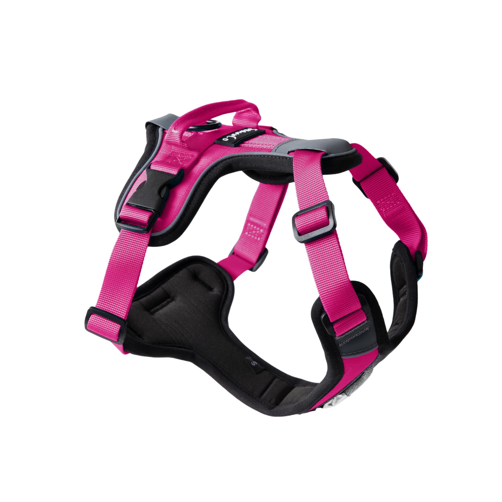 ShawnCo Basecamp Dog Harness, No-Pull Pet Vest with 3 Leash Clips, Padded, Reflective, Lightweight and Adjustable Harness with Handle for Small,