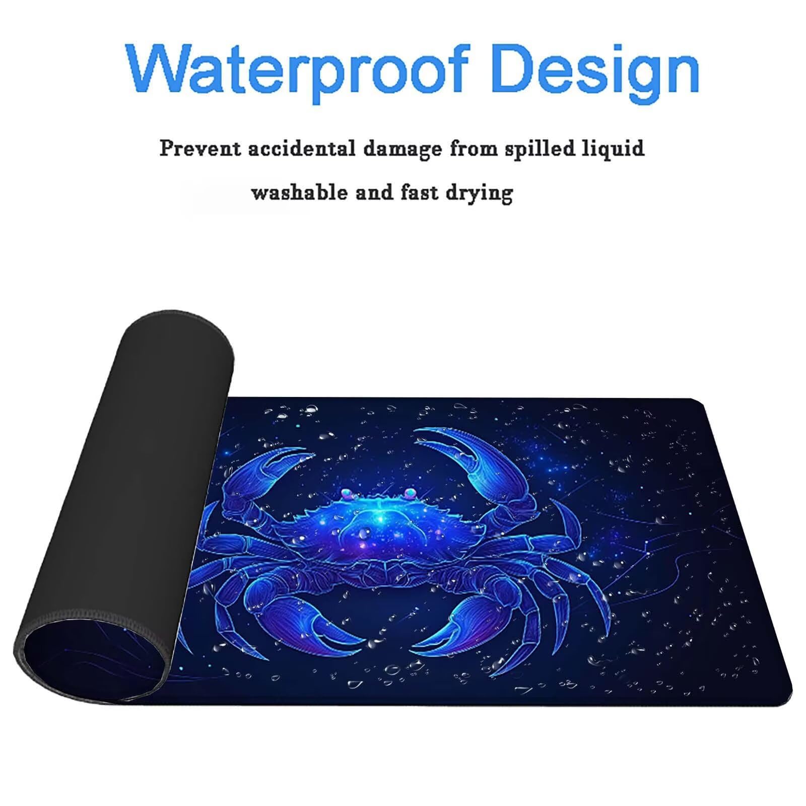 Tappetino Mouse Gaming, 1200x600mm Tappetino Mouse XXL nero 0c0-320 | Mouse Pad Grande, Ottimizzato per i Sensori da Gioco, Migliora Precisione e Velocità, per Mac e PC, Cancro