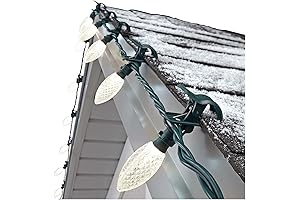 Noma Quick Clip Durable Diamond Cut C9 LED Holiday Outdoor Christmas Lights