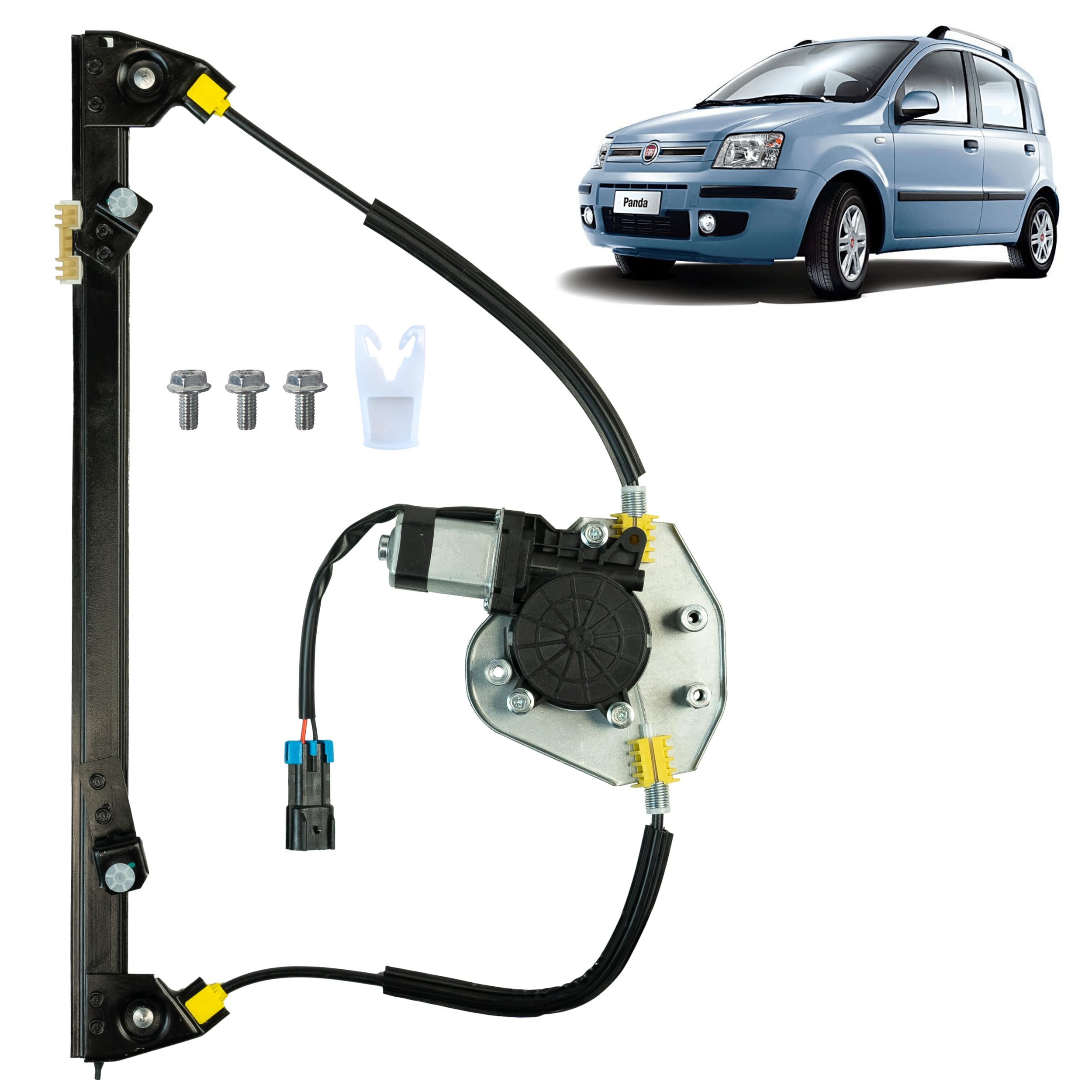 STARKIT PERFORMANCE Alzacristallo compatibile Fiat Panda 169 2003-2012 Antieriore Sinistro 46803652 51846385
