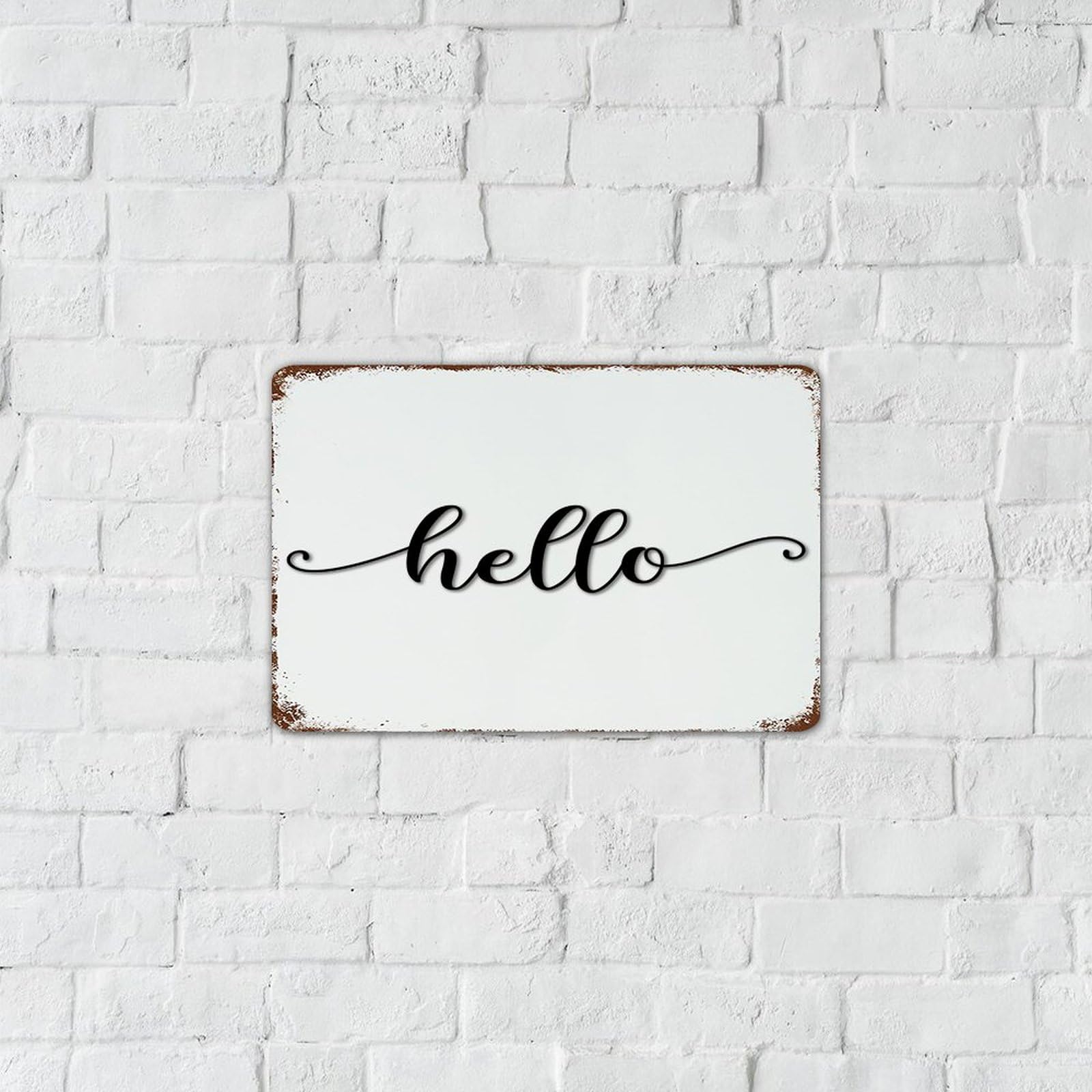 Aluminiumschild 'Look Before You Leave' – 20,3x30,5 Cm, Englischer Text, Für Badezimmer & Mehr, Mit Löchern