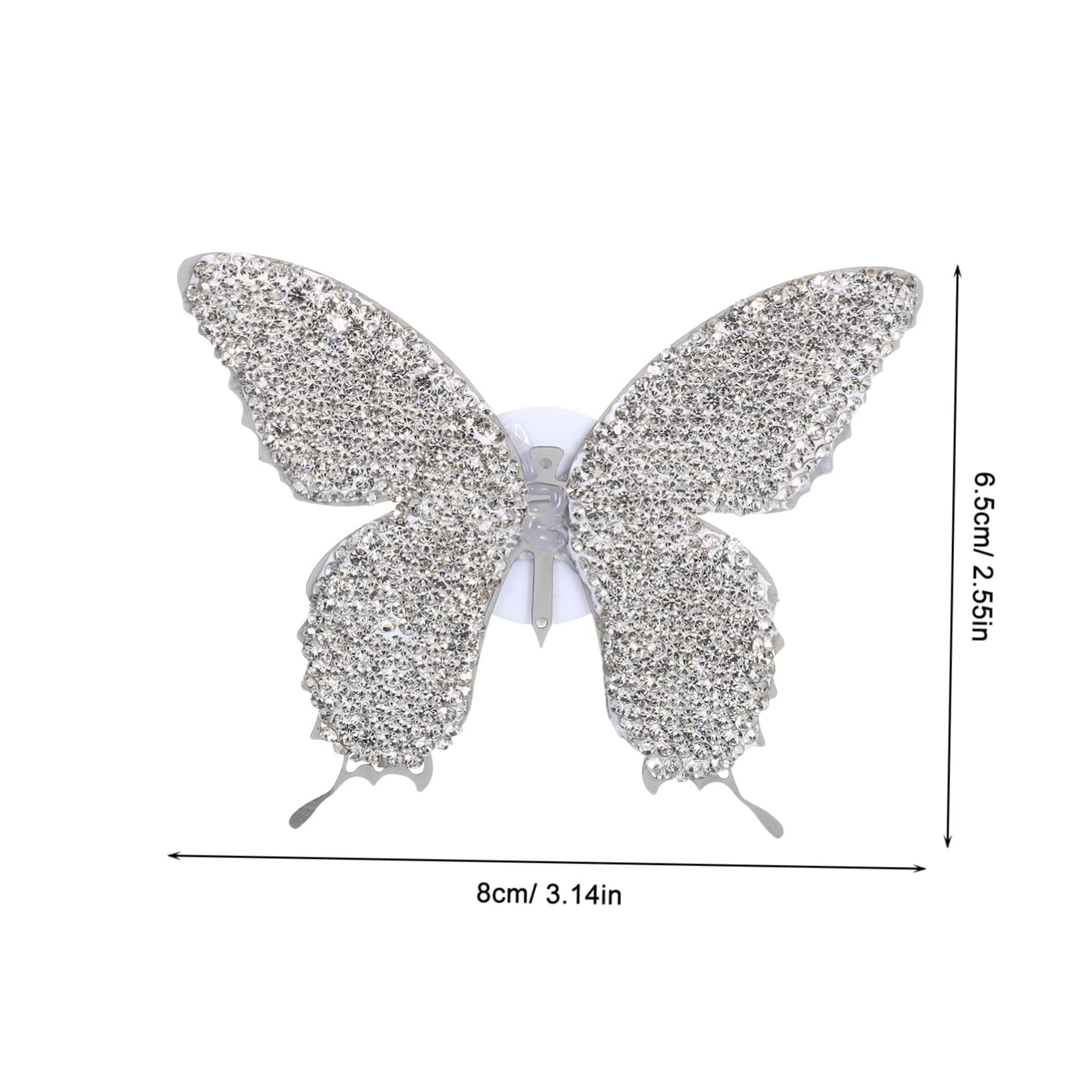 SOLUSTRE 5pezzi Clip Aromatica Per Auto Forma Di Farfalla Con Strass Decorazione Elegante Per Interni Facile Installazione Su Presa Aria Profumo Prolungato Per Esperienza Di Guida
