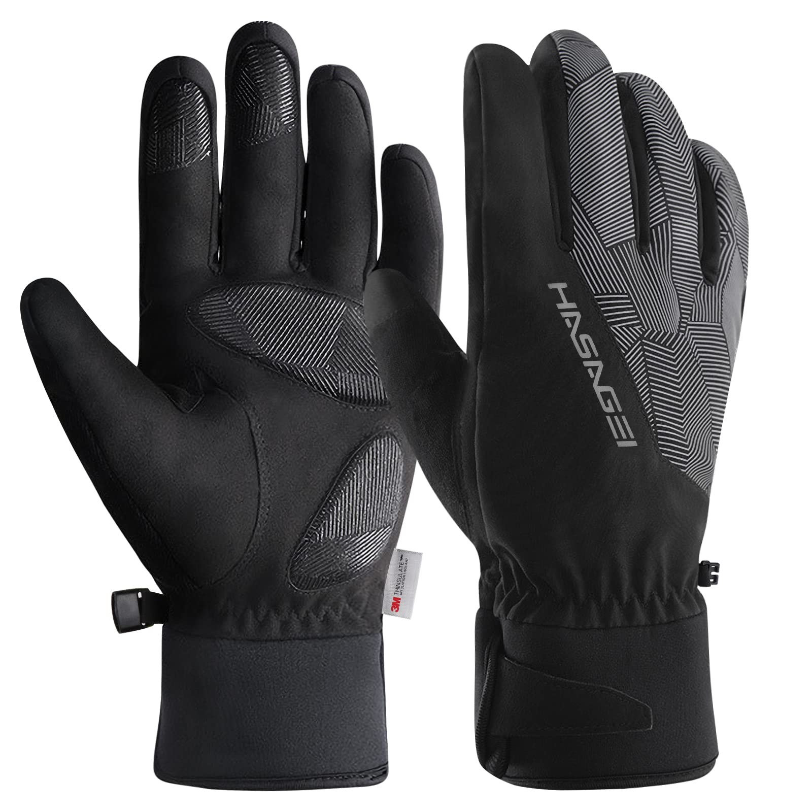 Unigear Touchscreen Handschoenen, Sporthandschoenen voor Dames en Heren, Outdoorhandschoenen, Warme Winddichte Winterhandschoenen, Antislip, Volledige Vingers voor Hardlopen, Autorijden, Fietsen