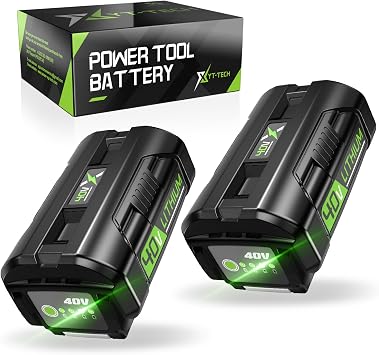 40V OP40601 Replacement for Ryobi 40V Battery 5.0Ah,Compatible with Ryobi 40 Volt Lithium Battery OP4026 OP4050A OP4040 OP4030 OP4050 Compatible with 40V Cordless Power Tool