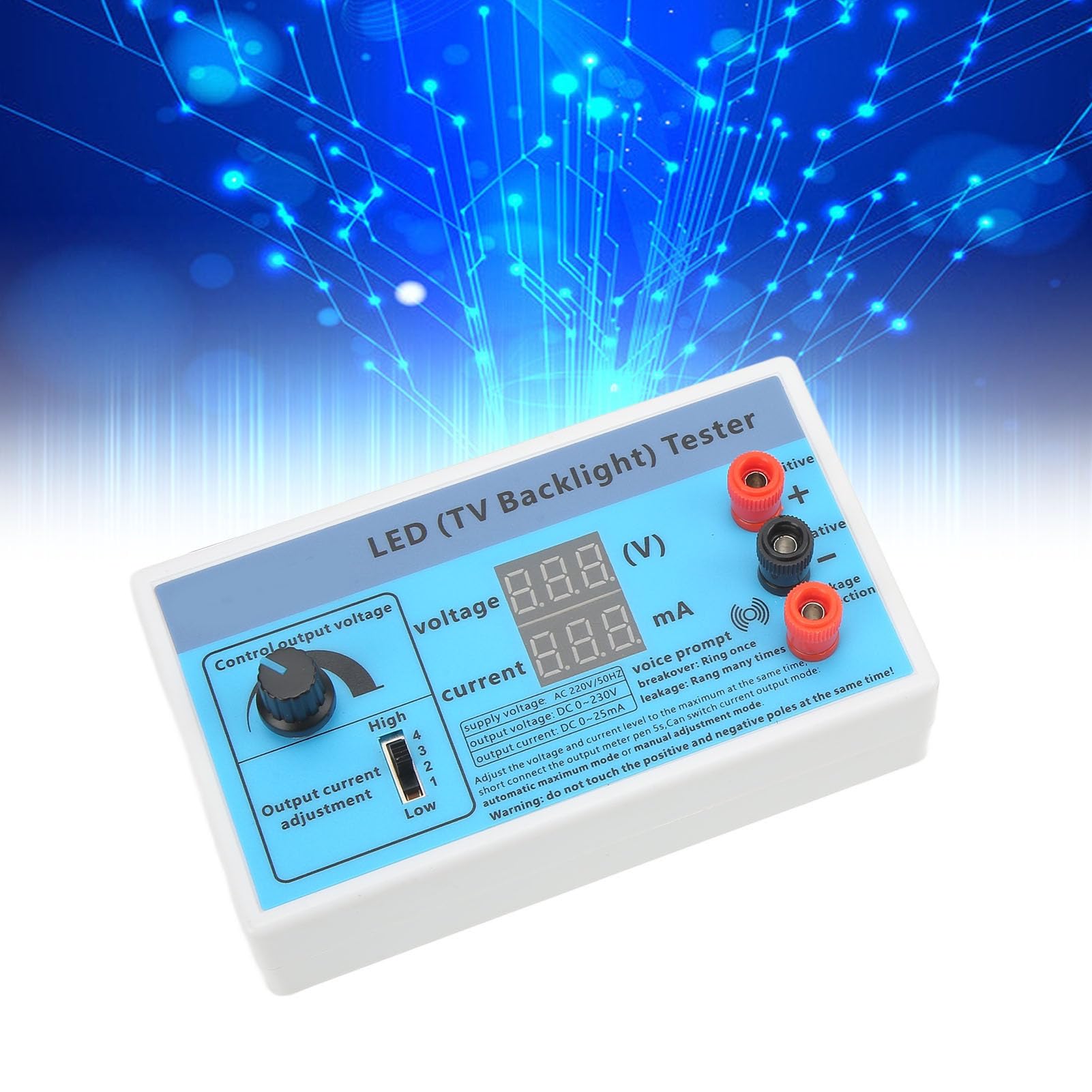 Led TV Retroilluminazione Tester Multifunzione Strisce Perline Led Light Strip Lamp Bead Test Strumento di Riparazione Rilevatore di Luce Uscita 0‑230 V (Spina UE 220V)