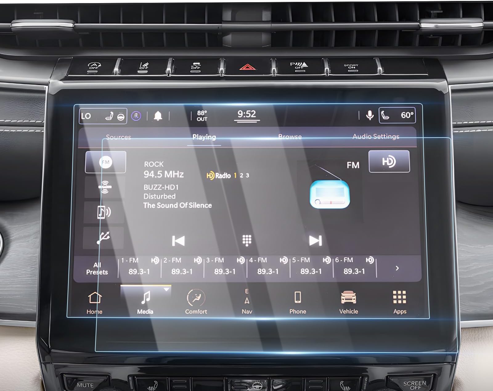 Karltys Proteggi Schermo In Vetro Temperato Per Acura RDX 2019-2022, Touch Screen Navigazione, 9H, Anti Graffio, Facile Installazione - 4