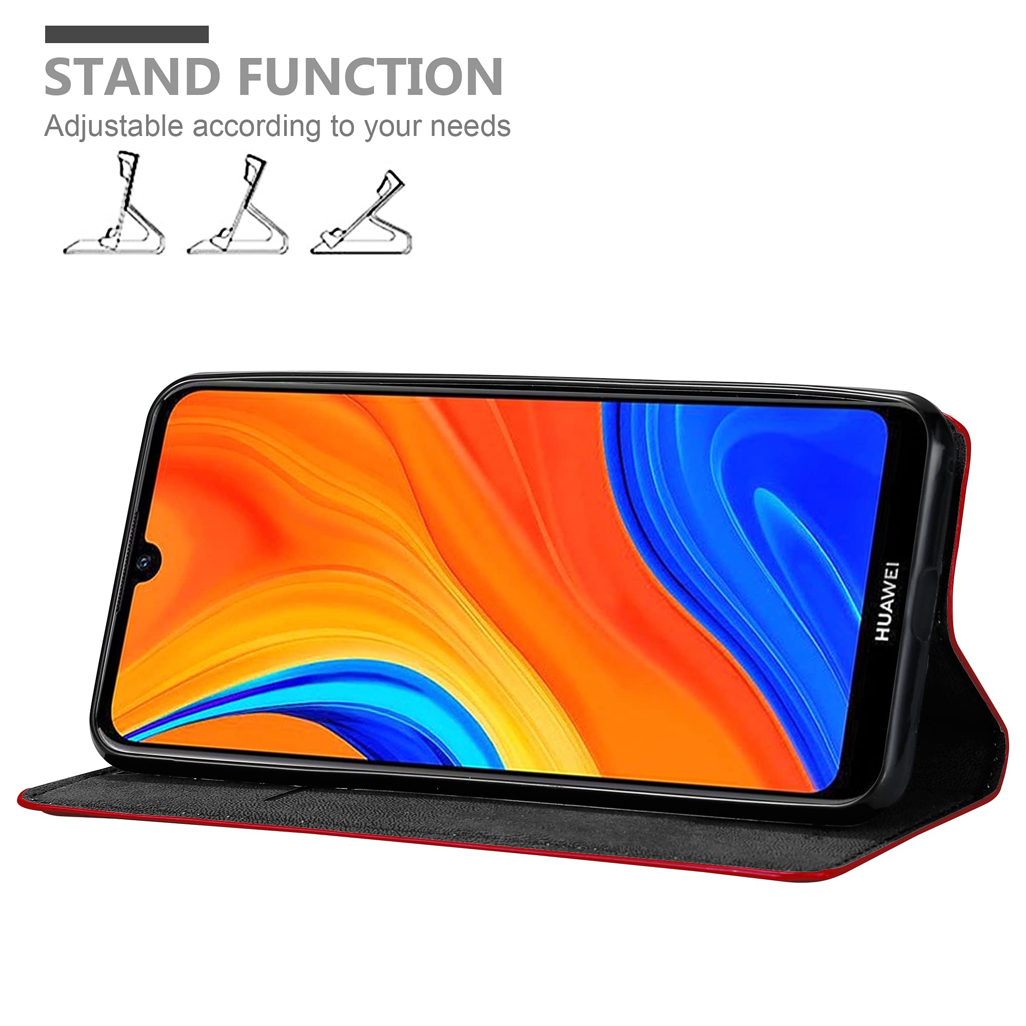 Cadorabo Custodia A Libro Per Huawei Y6S - Colore Turchese Petrolio, Portafoglio Con Tasche, Chiusura Magnetica E Funzione Stand