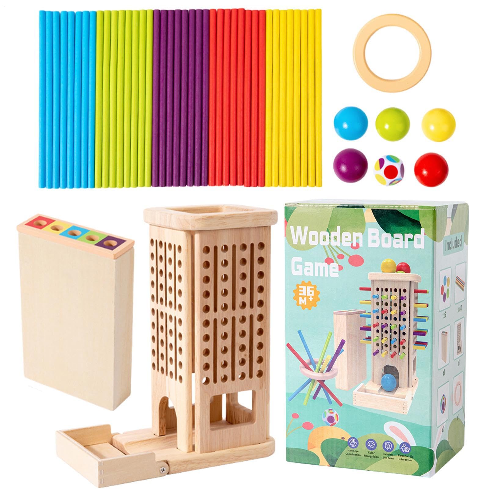 Juego pedagógico de madera para solucionar problemas de conteo 8