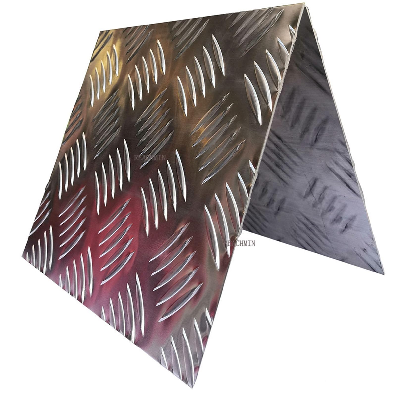 Placa de banda rodadura aluminio, placa a cuadros, diamante en relieve 1 a 3 mm espesor, 100 x, 150 400, paquetes múltiples (1 *, pieza)(1 * 150 * 400Mm 1Pcs)