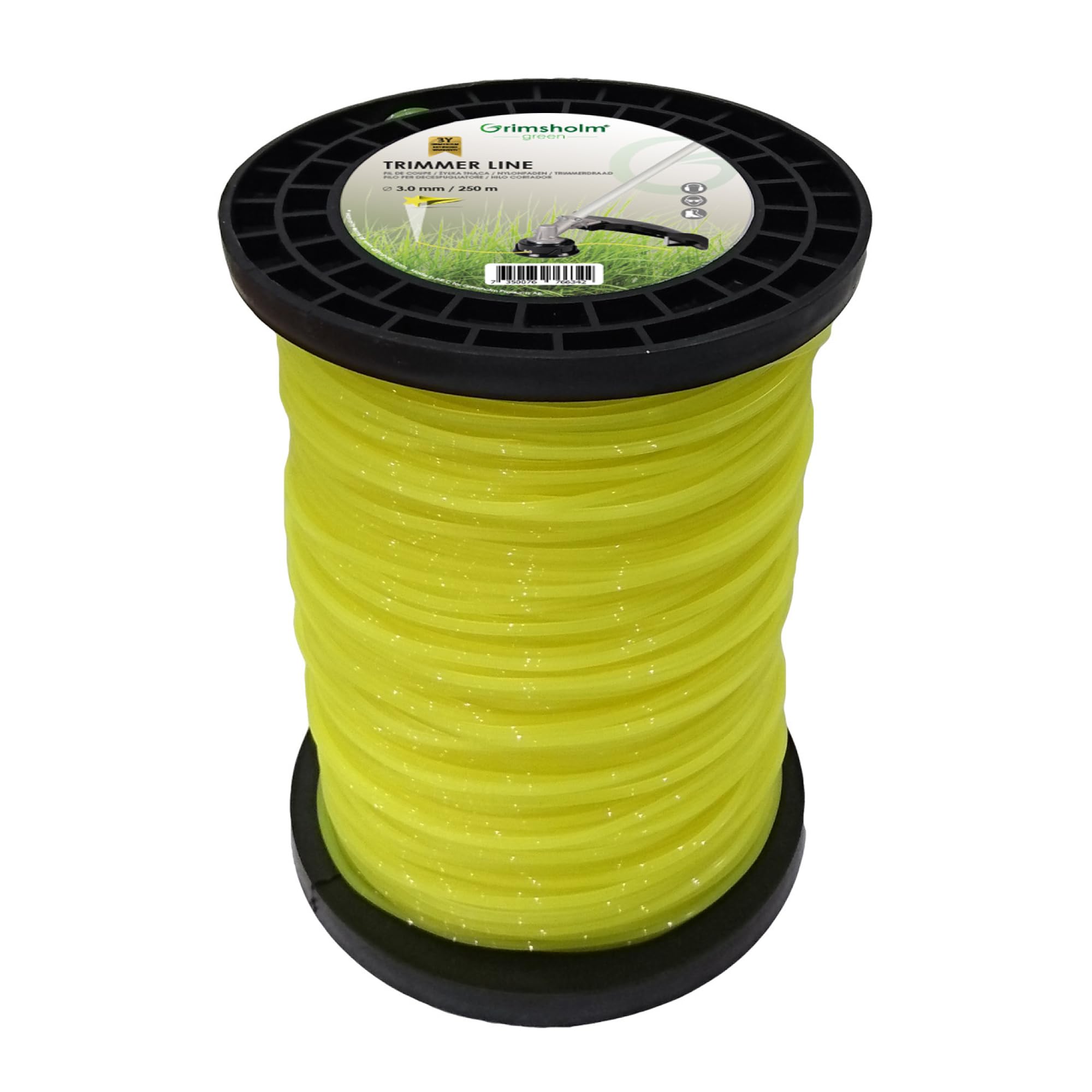 Trimmer Wire, Star, Yellow, 3 mm, 250 m