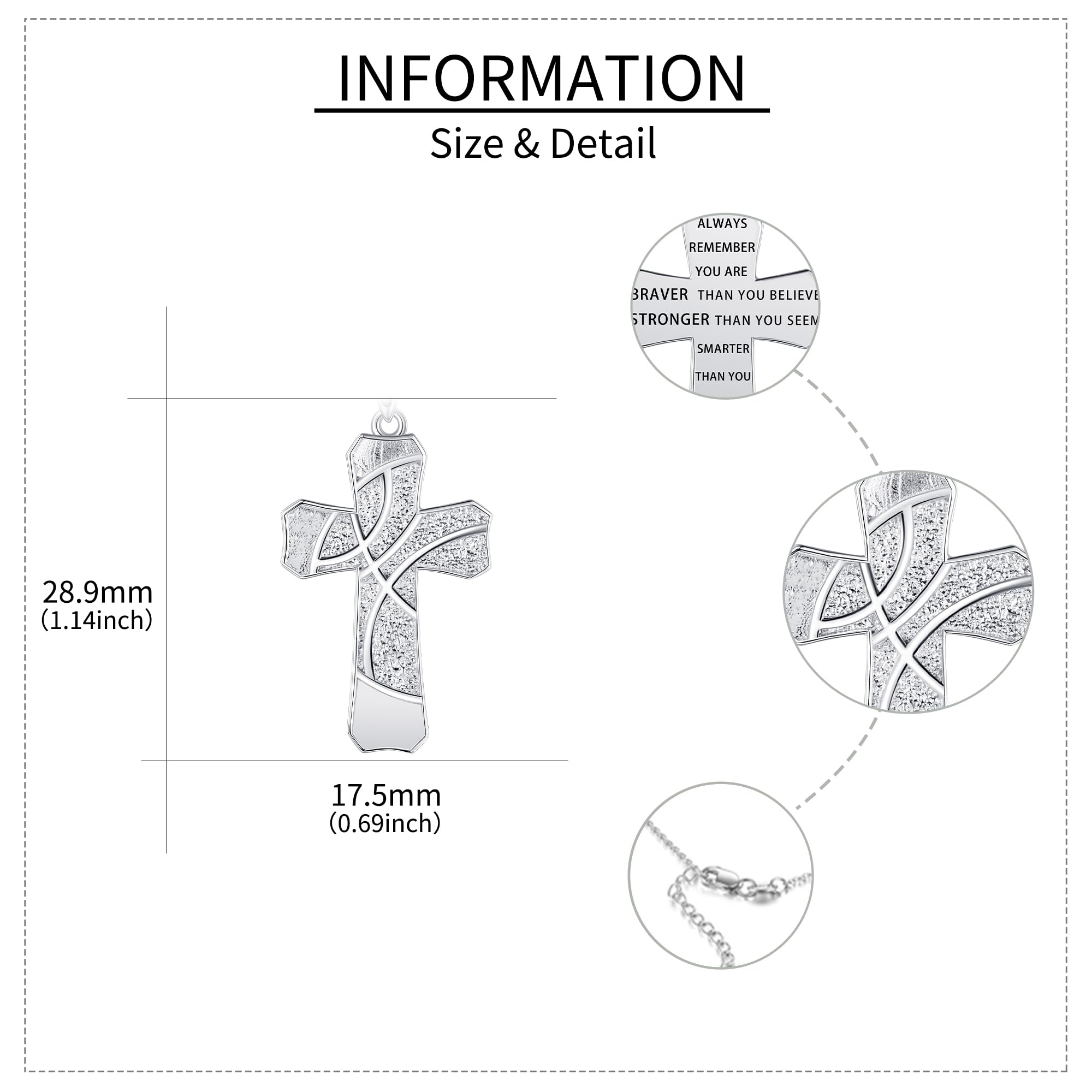 DAYLINLOVE Naszyjnik z krzyżykiem do koszykówki, srebro wysokiej próby 925, koszykówka, biżuteria chrześcijaństwa, religia, sport, inspirujący prezent dla kobiet, matek, koszykówki, sportowców, Srebro