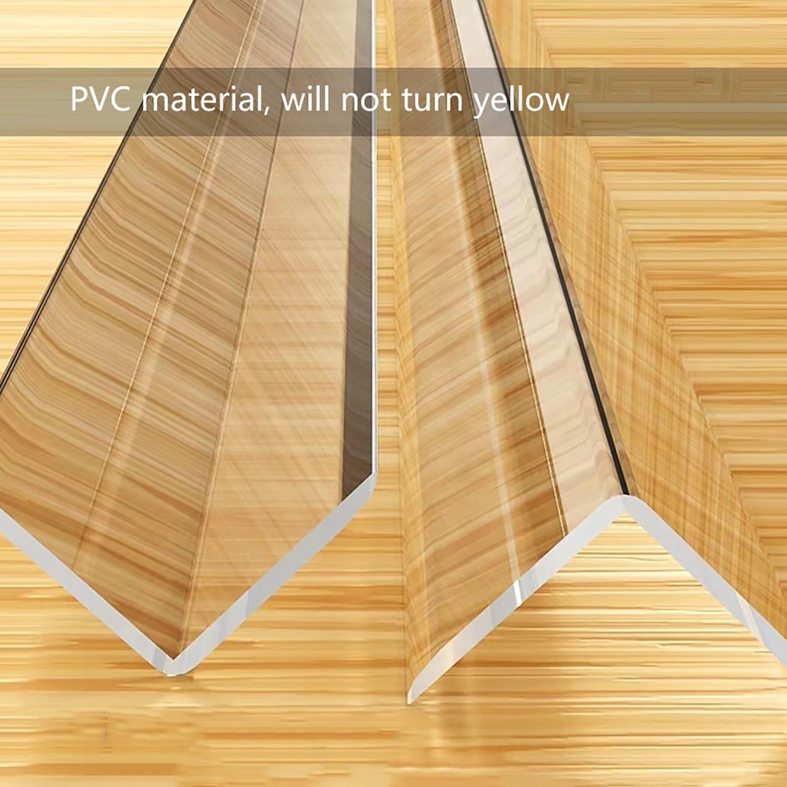 Protezioni angolari per pareti, Paraspigoli for pareti angolari in plastica PVC trasparente autoadesivo multiformato(4x120cm/1.6x47in)