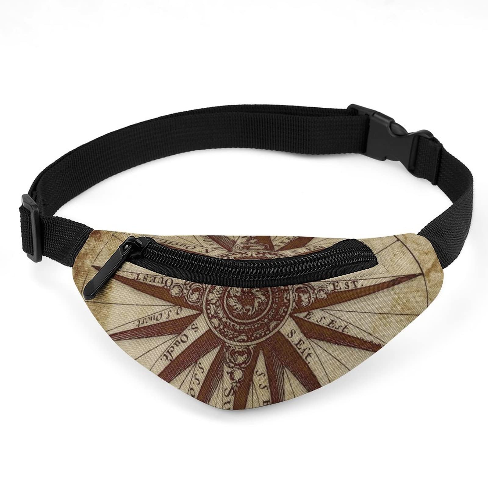 Hon-Lally Vintage Nautical Compass Rose Pattern Dog Backpack Puppy Pack Pet Harness Self Carrier Rucksack Adjustable for Travel Outdoor Camping Hiking