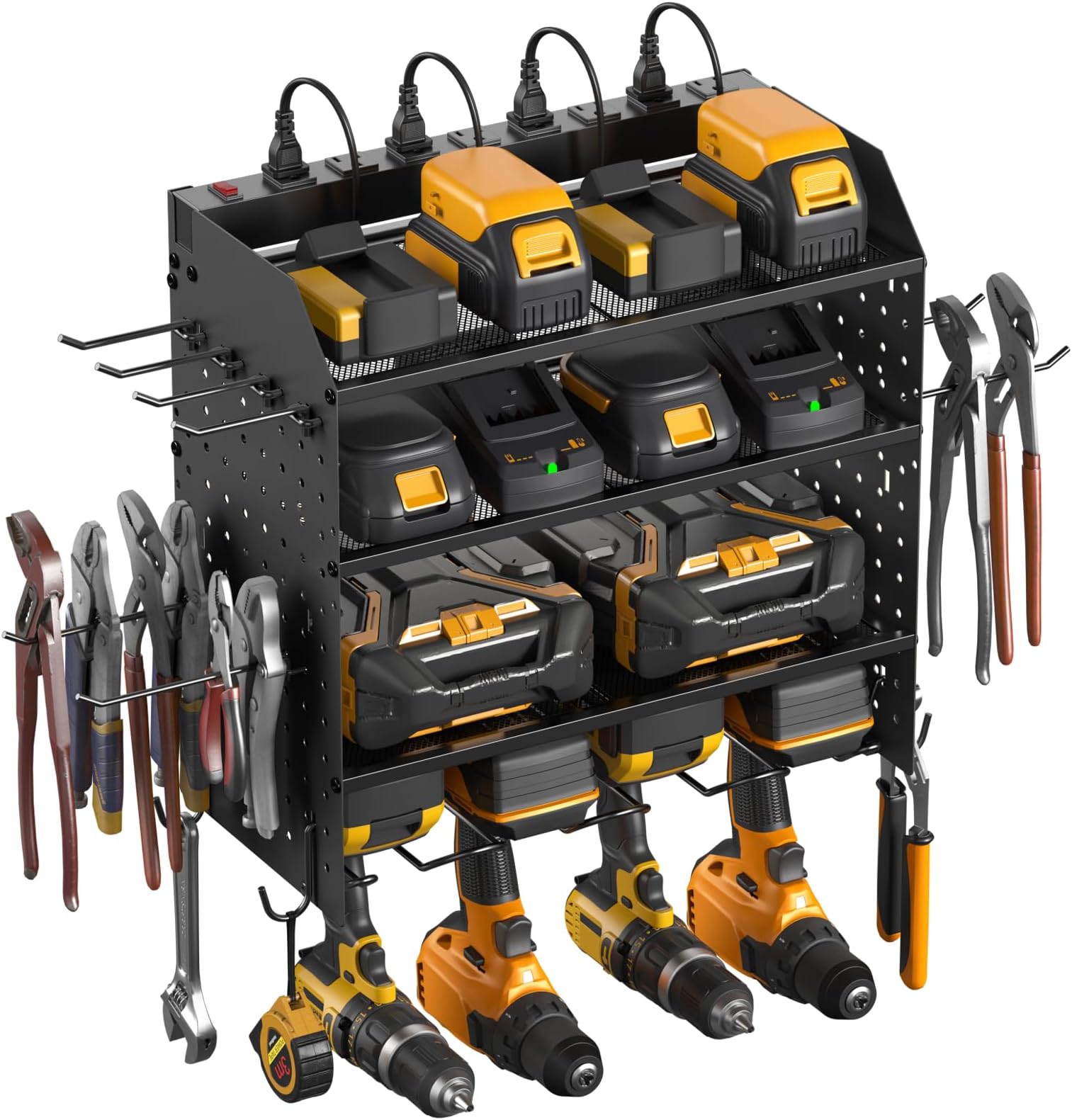 Amazon.com: CCCEI Modular Power Tool Organizer with Charging Station. 4 ...