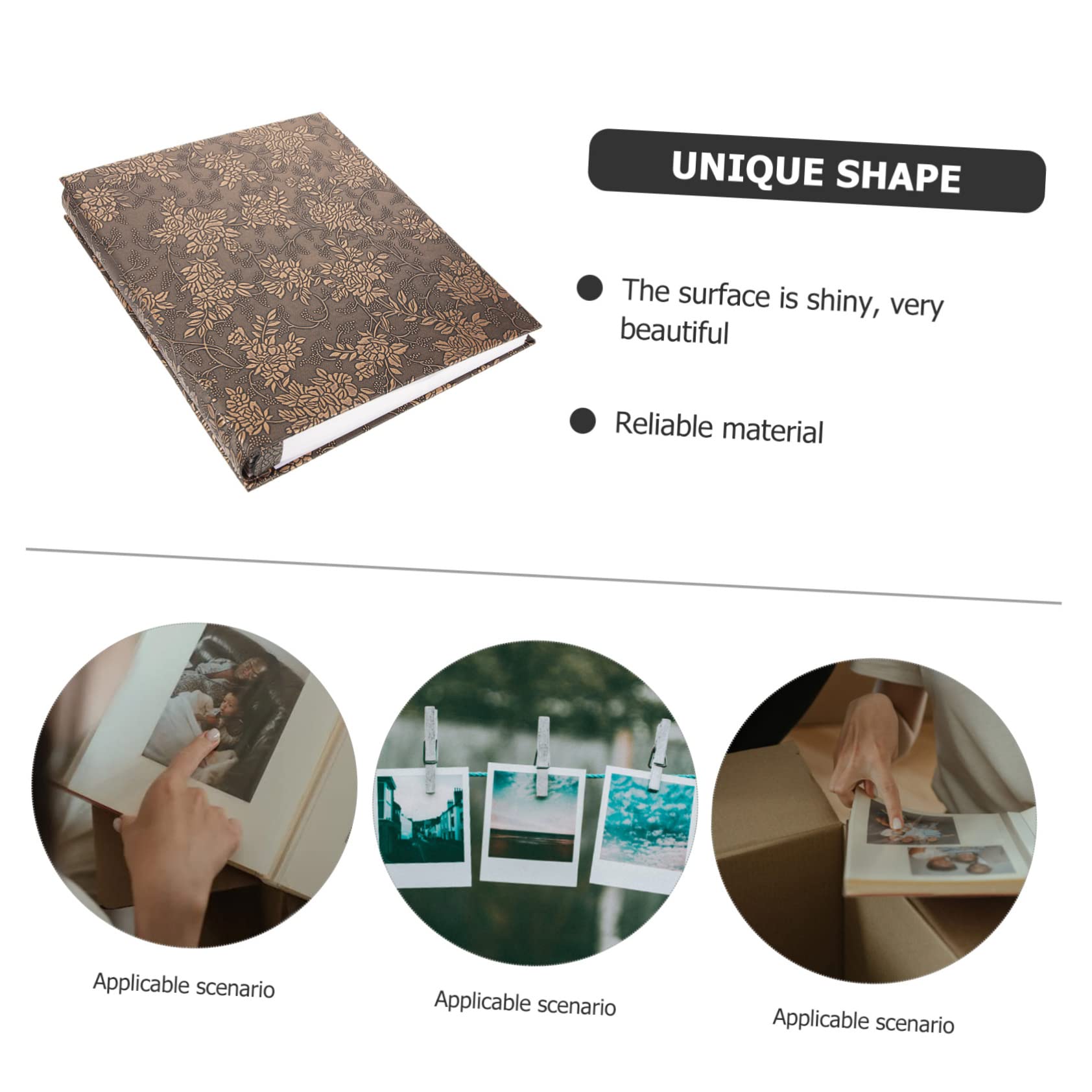 Album Fotografico in Pelle Stile Vintage Inserti a Tasca