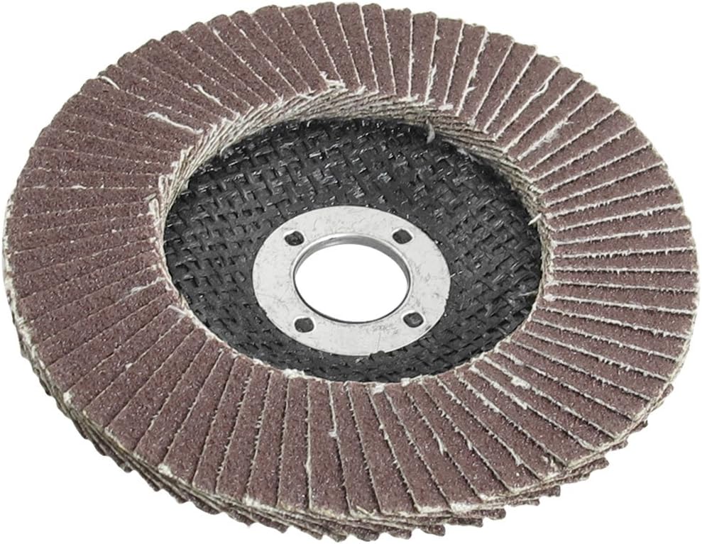 Uxcell 80 Fan Type Abrasive Flap Sanding Discs Buffing Wheels, 16mm x