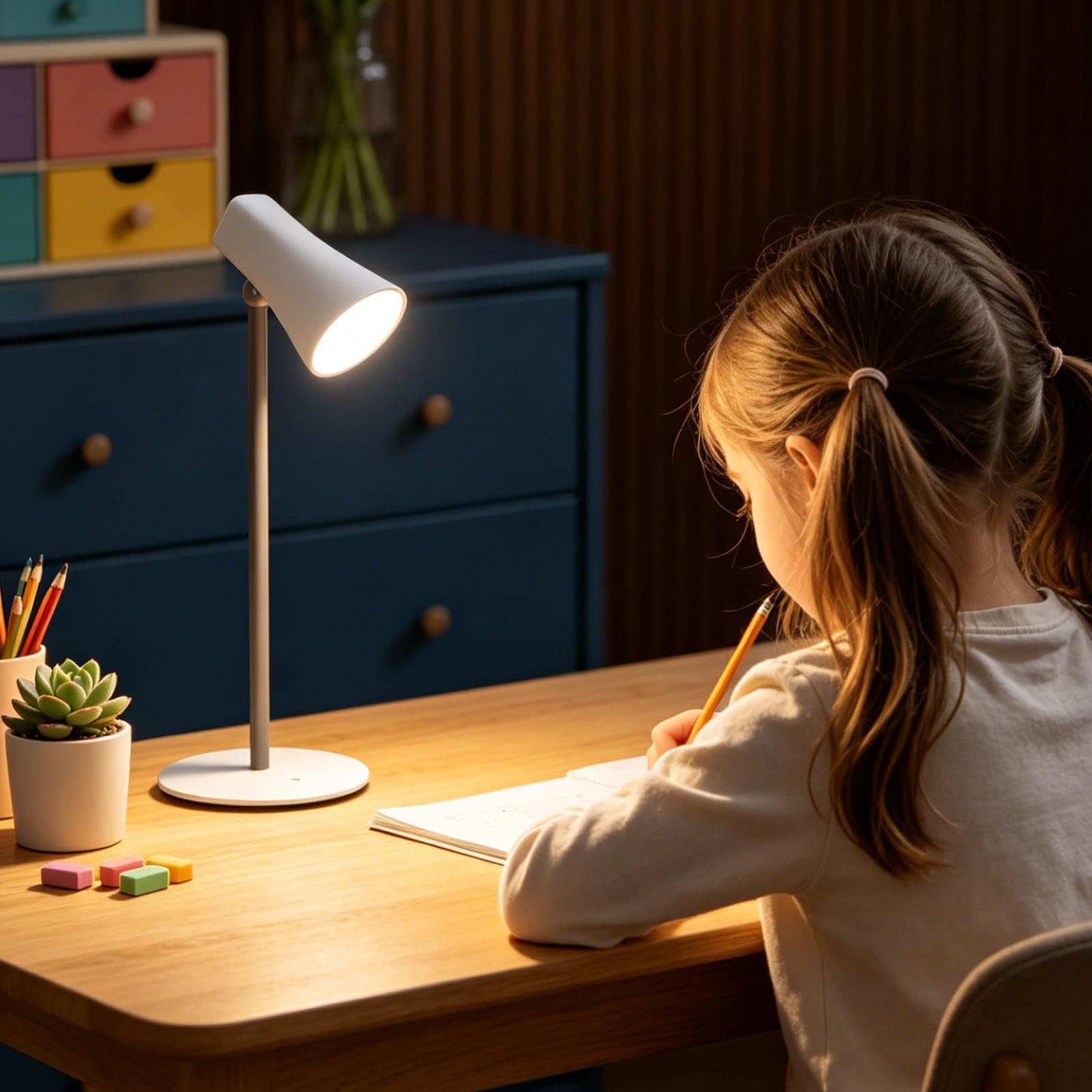 Lampada Tavolo Luce Ricaricabile Con Telecomando | Lampada Da Tavolo A Controllo Touch Per Camera Da Soggiorno Dormitorio Studio Lettura Famiglia Studenti Adolescenti