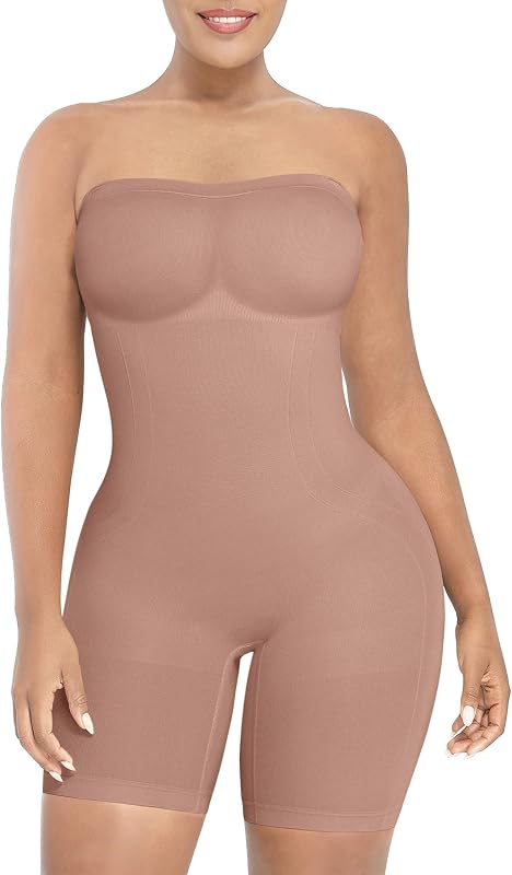 Strapless Shapewear Bodysuit,Tummy Control for Formal Dresses