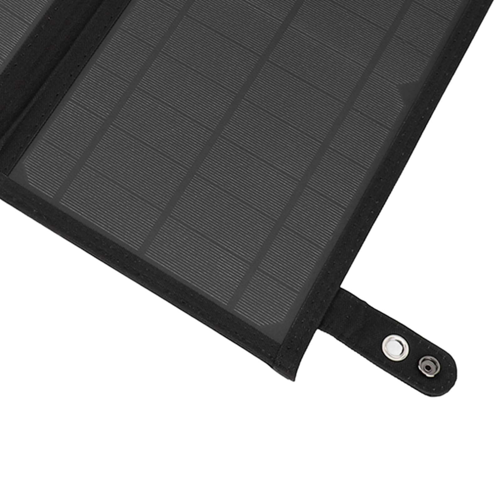EMUKOEP Leichtes 30-W-18-V-Solarpanel-Ladegerät, Faltbares Design für Einfache Lagerung und Transport, USB-5521DC-Typ-C-Steckdosen für Reisende (Schwarz)