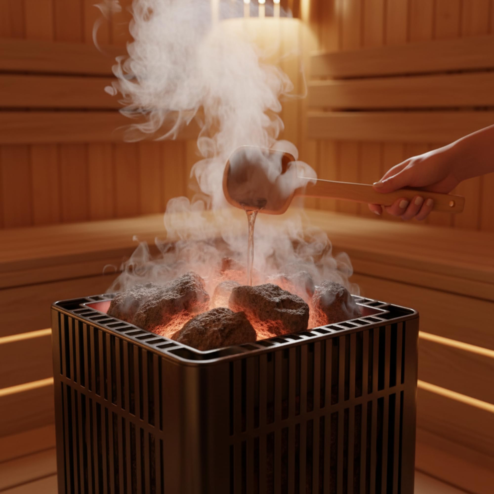 Lava Saunasteine 25 kg – Naturbelassenes Vulkangestein aus der Eifel (100–200 mm), vielseitig für Sauna, Garten & Aquarium
