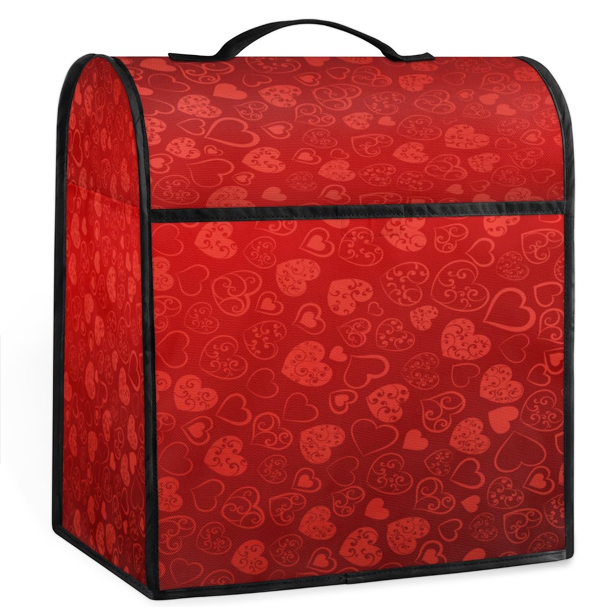 Kitchen Aid Mixer Covers for Stand Mixer Valentine's Day Red Kitchen Mixer Cover Compatible with 6-8 Quarts Mixer Dust-proof Stand Mixer Cover with Accessory Pockets