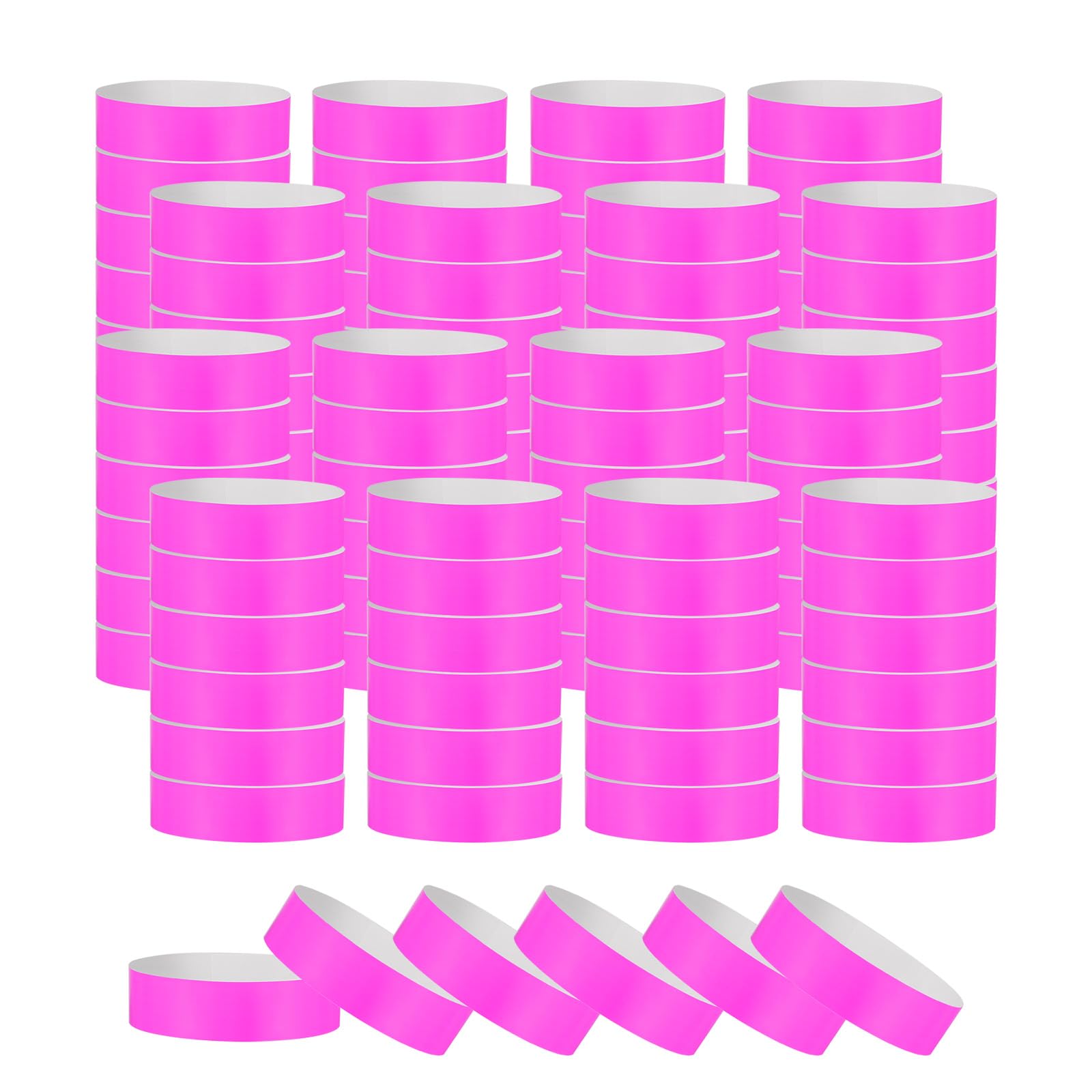 PATIKIL Paper Wristbands for Events 1200 Pack Neon Party Wrist Bands